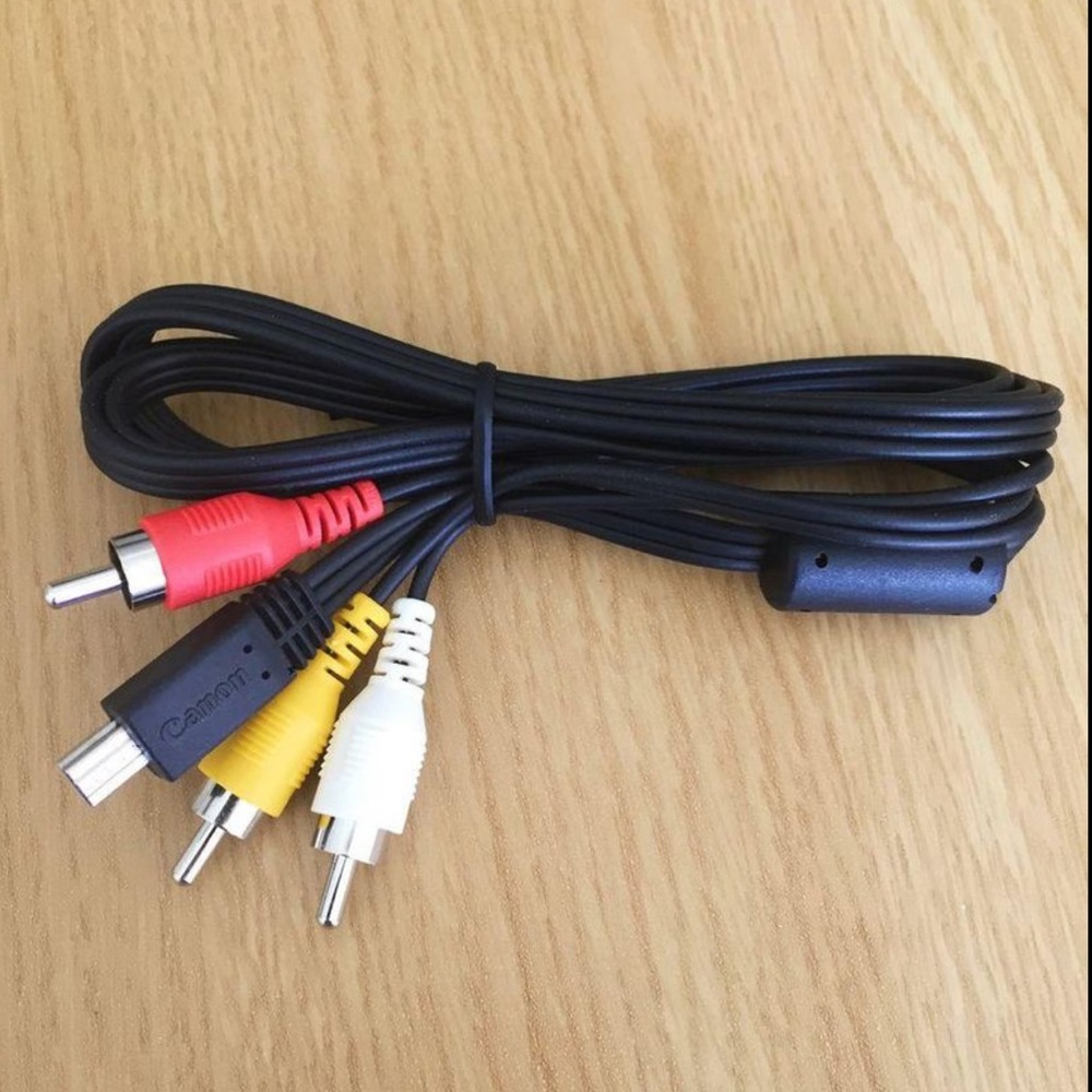 Canon to RCA AV Audio Video Cable Cord